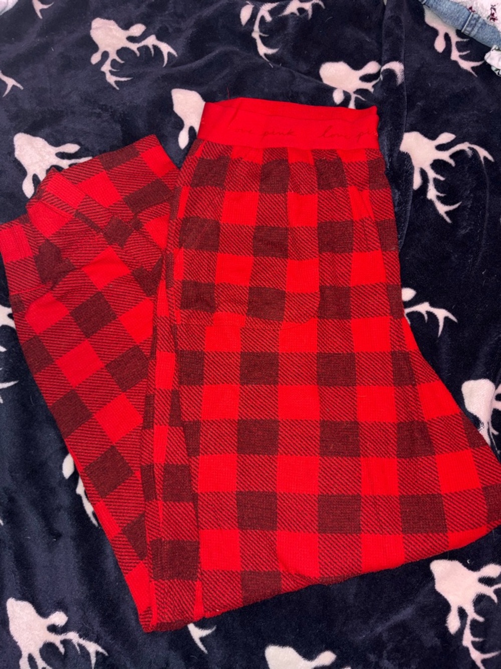 PINK Victoria's Secret Red Sleepwear Bottoms